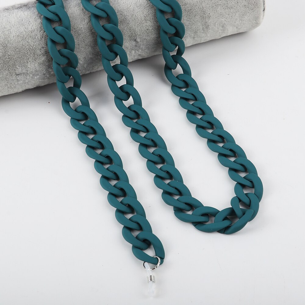 Matte Farbe Acryl Sonnenbrille Ketten Für Frauen Männer Lesebrille Ketten Brillen Kabel Halter Neck Kette Strap Lanyard: Beige