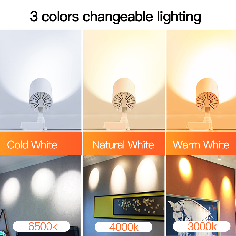 Set Spot Led Track Light Rail 220v Led Ceiling Adjustable Spotlights 30W Fixture Bedroom Kitchen Store Living Room Decor Light