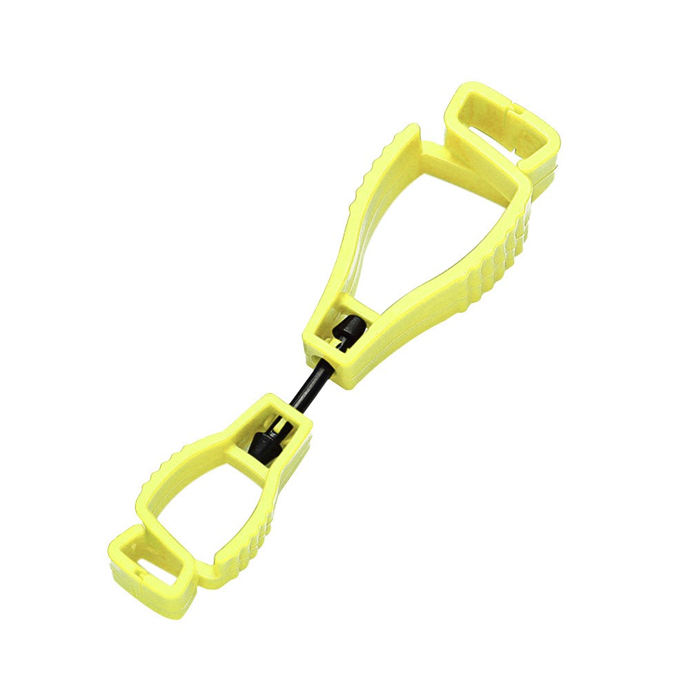 Klemhouder voor werkhandschoenen - veiligheidsklem voor bouwvakkers, hittebestendige gereedschapshanger voor de bouw en werkplaatsen, verstelbaar: Geweermetaal