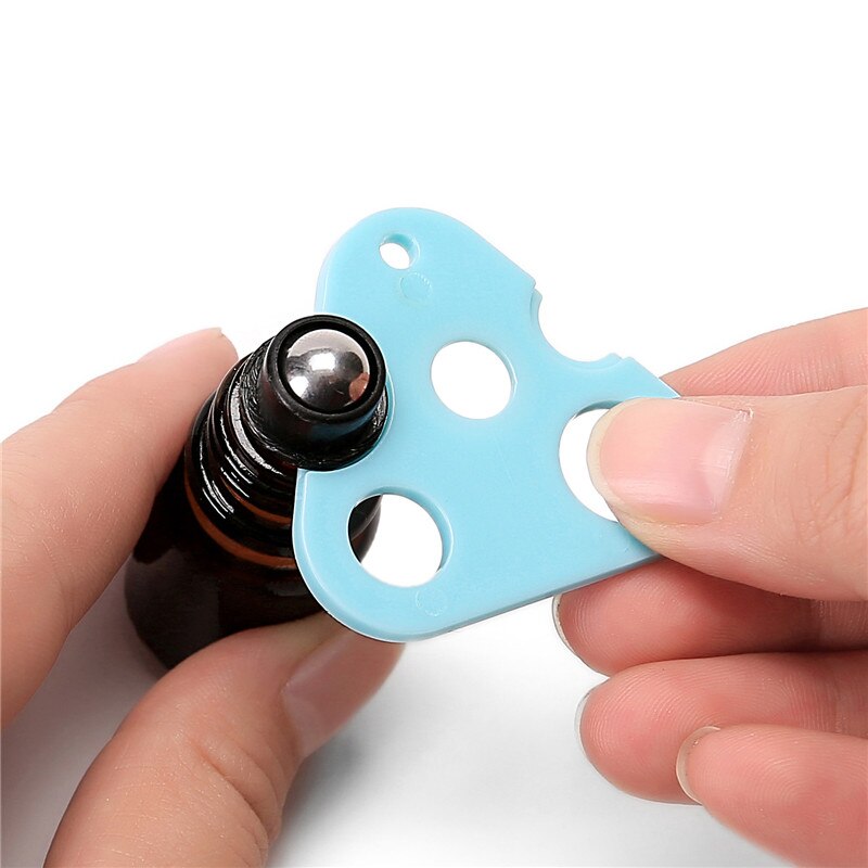 1Pc Leaf Etherische Olie Opener Key Tool Remover Voor Roller Ballen En Caps Flessen Plastic Opener Roller Fles Kurkentrekker tool