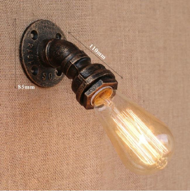 retro Industrie Zauberstab Lampe Jahrgang eisen rost Wasser rohr Lampen E27 Dachgeschoss Licht Überzogene Innen Beleuchtung Hause schlafzimmer Restaurant Deko: A