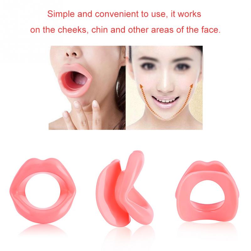 Silicone Rubber Face Slimmer Lip Trainer Mouth Exercise Massage Muscle Tightener Anti Wrinkle 2958