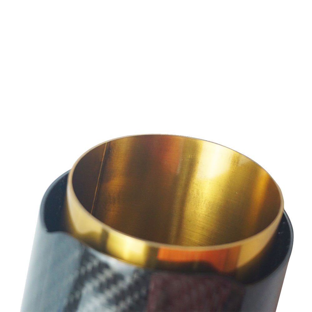 Universal Tail Pipe Exhaust Muffler Straight End Tips For AK Stainless Steel Carbon Fiber Gold Nozzle Car Styling