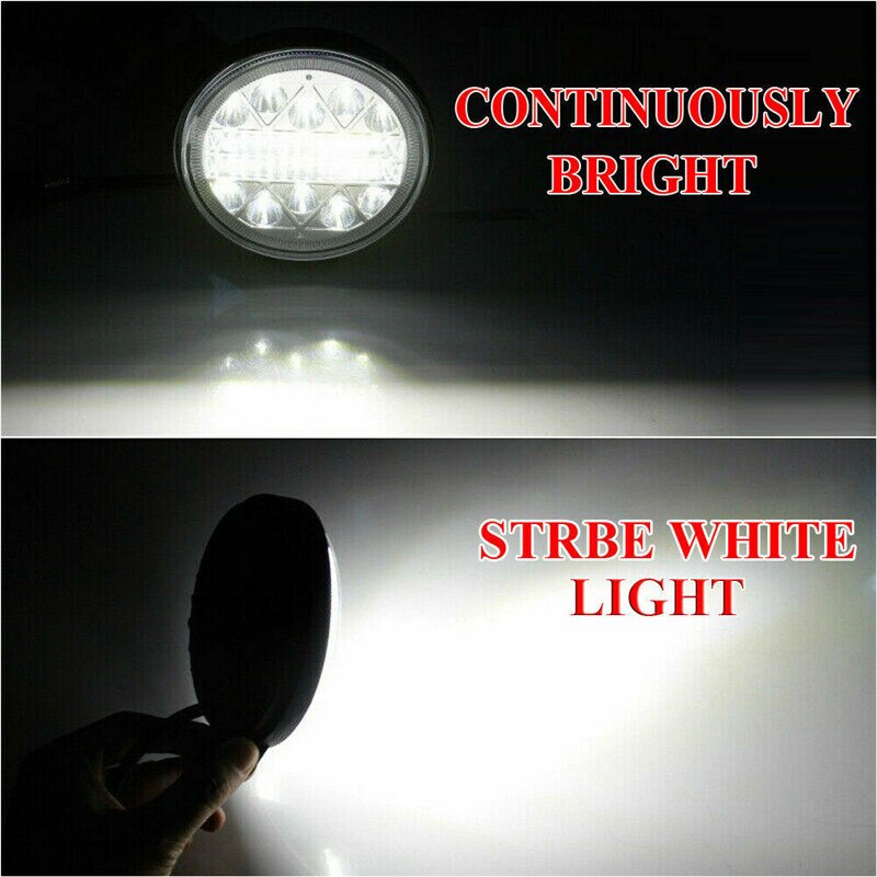 2Pcs 102W Led Work Light Round Spotlight Car Work Headlight For Truck Offroad Fog Lamp Night Driving Lights For SUV ATV