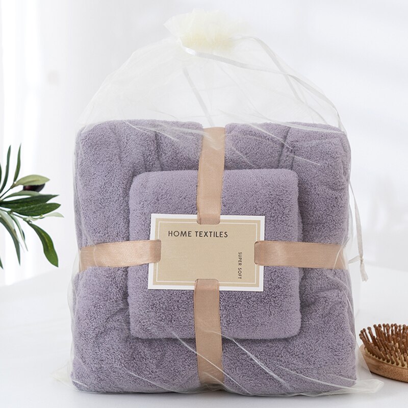 Microfiber Handdoek Set Coral Fleece Absorberende Haar Zwemmen Gezicht Hand Badhanddoek Sets Microvezel Badkamer Handdoeken Sets: Donkergrijs