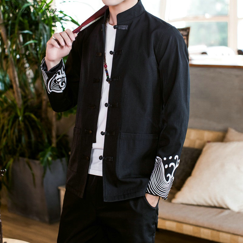 Ropa tradicional china para hombre, traje Tang sólido para primavera y otoño, para hombre, traje Maestro de Tai Chi Kung Fu, chaquetas para hombre V1828
