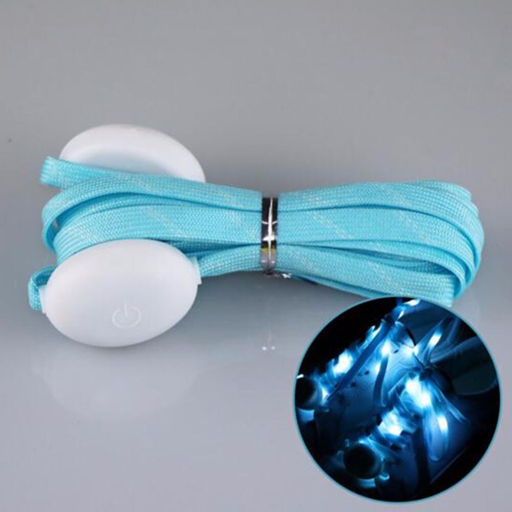Kleurrijke Led Sport Veters Platte Schaatsen Light Up Glow Schoenveters Lui Schoen Veters Partij Decoratie Schoenen Accessoires: Blue