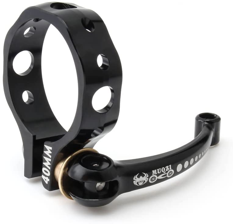 Bici 40/41mm morsetto reggisella blocco ultraleggero in lega di alluminio CNC modificato 14 pollici a sgancio rapido clip per tubo sella per bicicletta per MTB: nero 40MM
