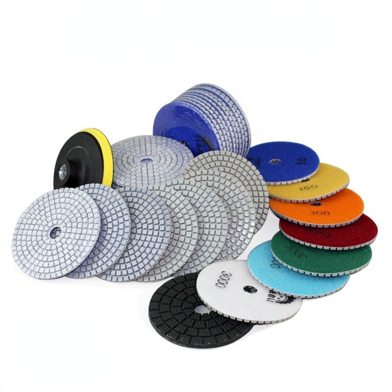 11Pcs Diamantslijperij Pad Nat/Droog Voor Graniet Stone Beton Marmer Polijsten Betonnen Vloer Polijsten Gebruik Slijpschijven set