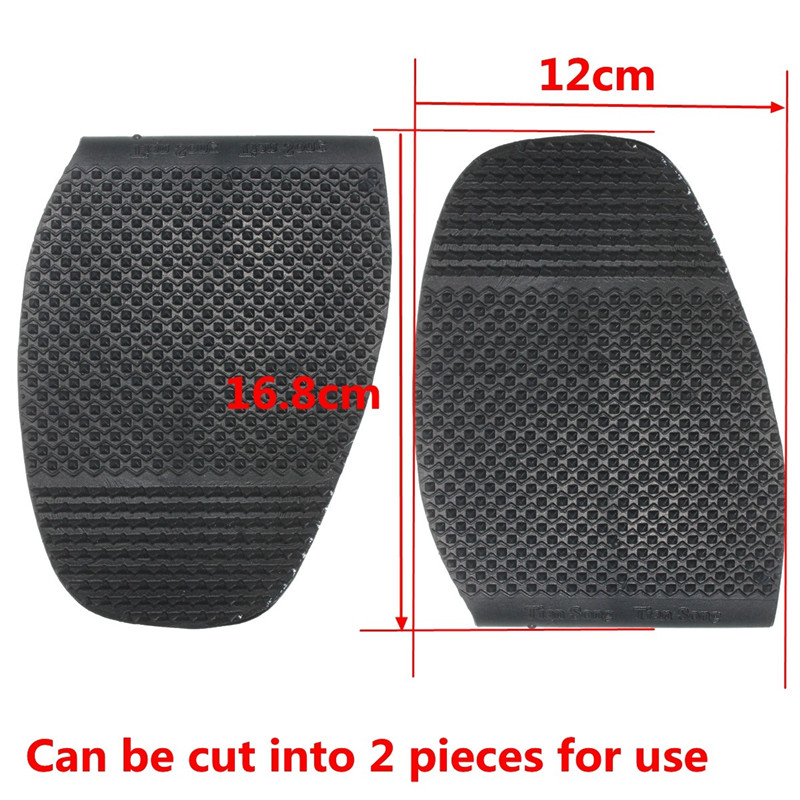 Men DIY Stick On Soles Shoe Repair Pad Black Rubber Anti-slip Shoe Pad Camping Hiking Insoles