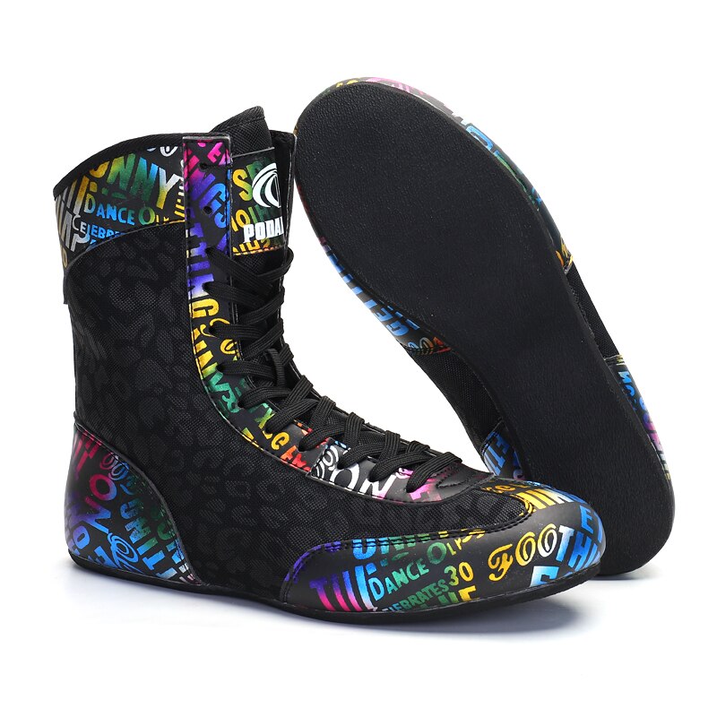 Superstar buty bokserskie męskie czarne buty zapaśnicze dla Unisex oddychające buty bokserskie dla mężczyzn antypoślizgowe Big Boy Wrestling Sneaker