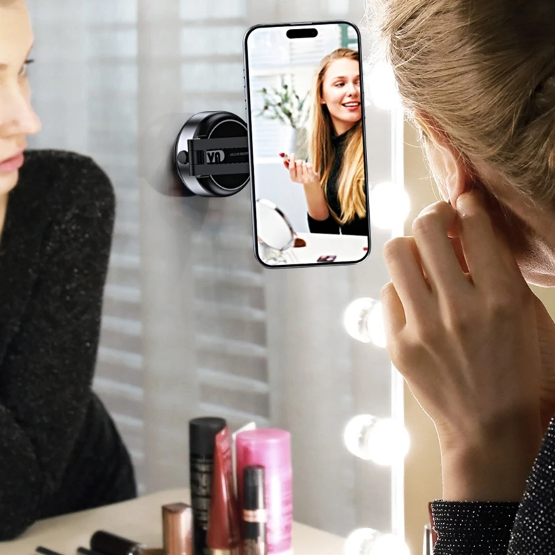 Autohouderrek met elektrische vacuümgreep, antislip verstelbare dashboardstandaard voor 4,7 inch telefoonnavigatie, reisgebruik