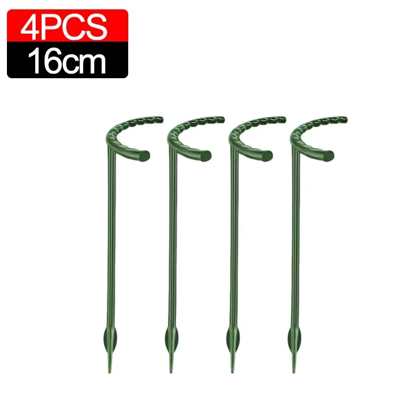 Soporte de plástico para plantas, marco de pila, arreglo de invernadero, varilla fija semicircular, soporte de escalada para plantas y flores de interior, 1/40 Uds.: Plata