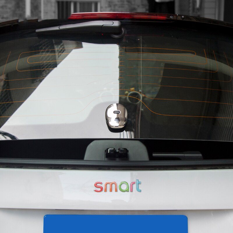 For Mercedes Smart 453 Fortwo ABS Plastic Car Trunk Door Handle Cover Stickers Exterior Decoration Modification Car Styling