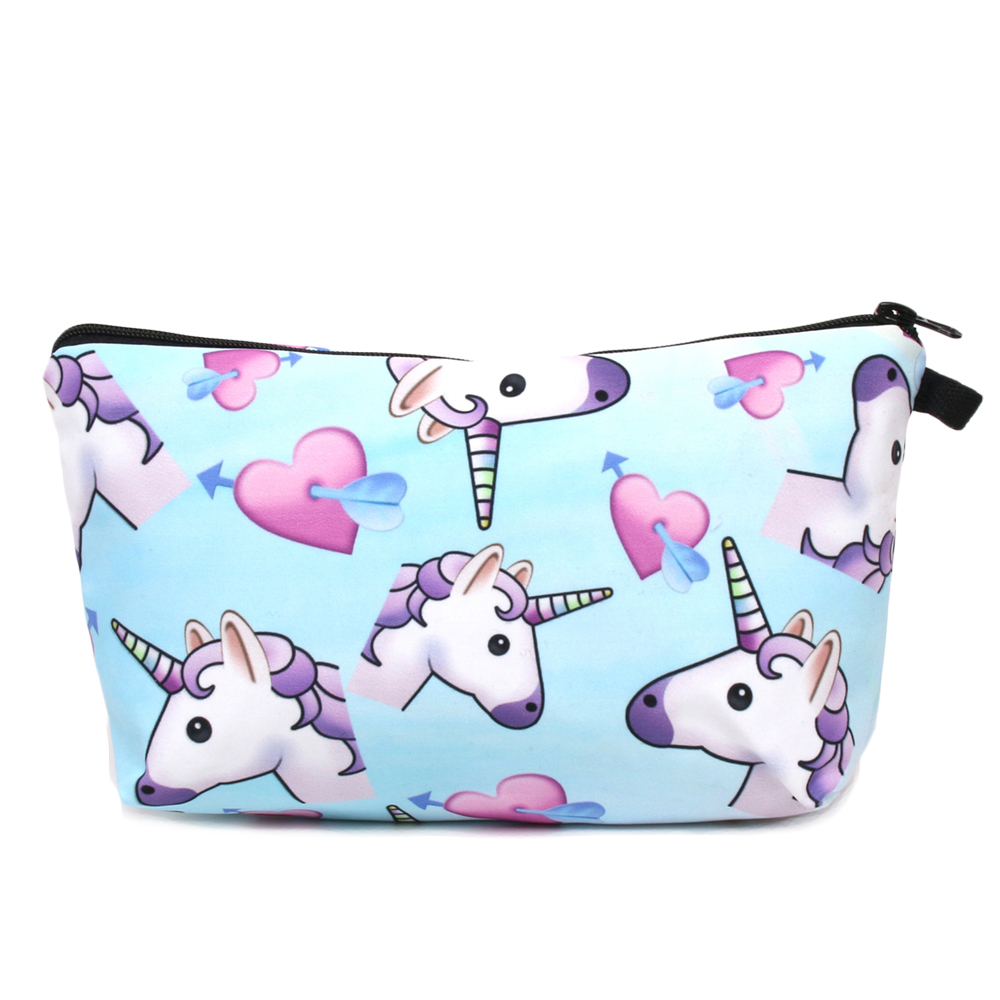 Deanfun 3 pièces/ensemble sac à dos licorne impression mignon épaule cordon cartables filles