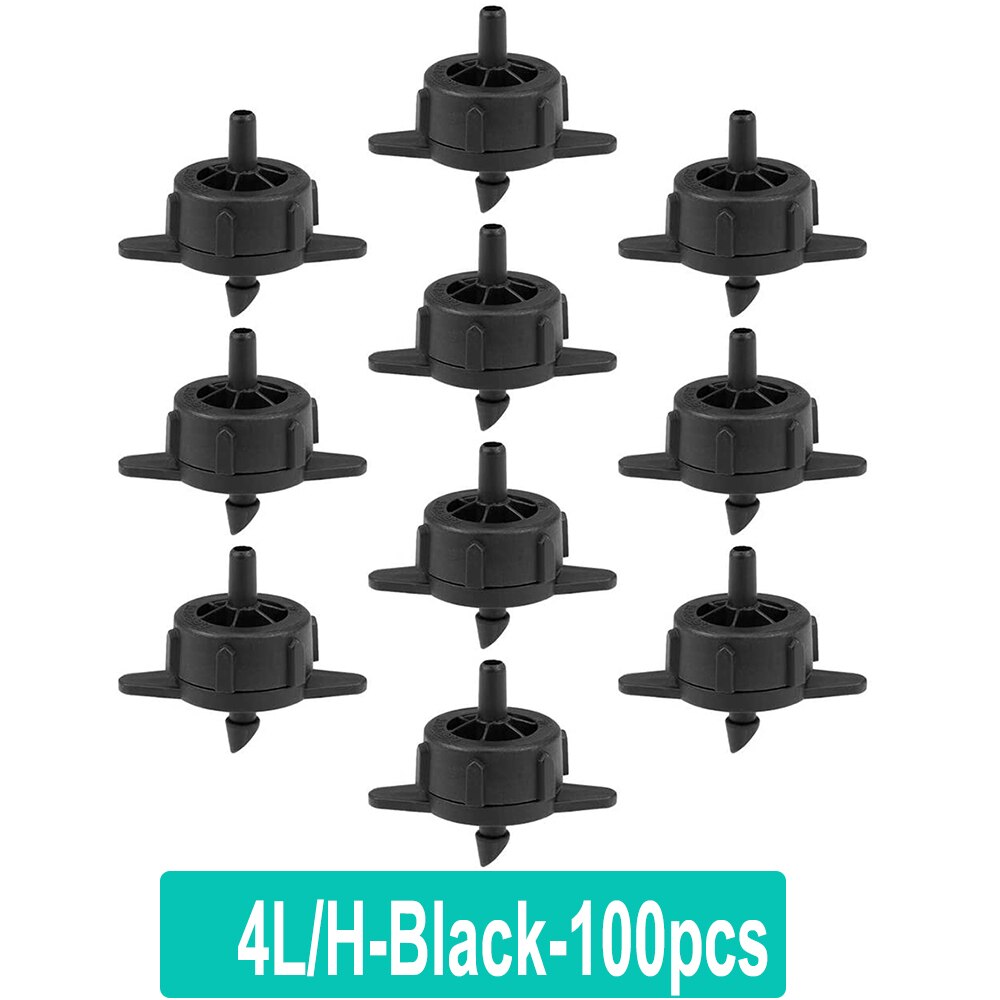 20-100pcs 2L/4L/8L Auto Micro Drip Irrigation System Pressure Compensating Regulator Watering Dripper Agriculture Garden Tools: 100pcs-4L