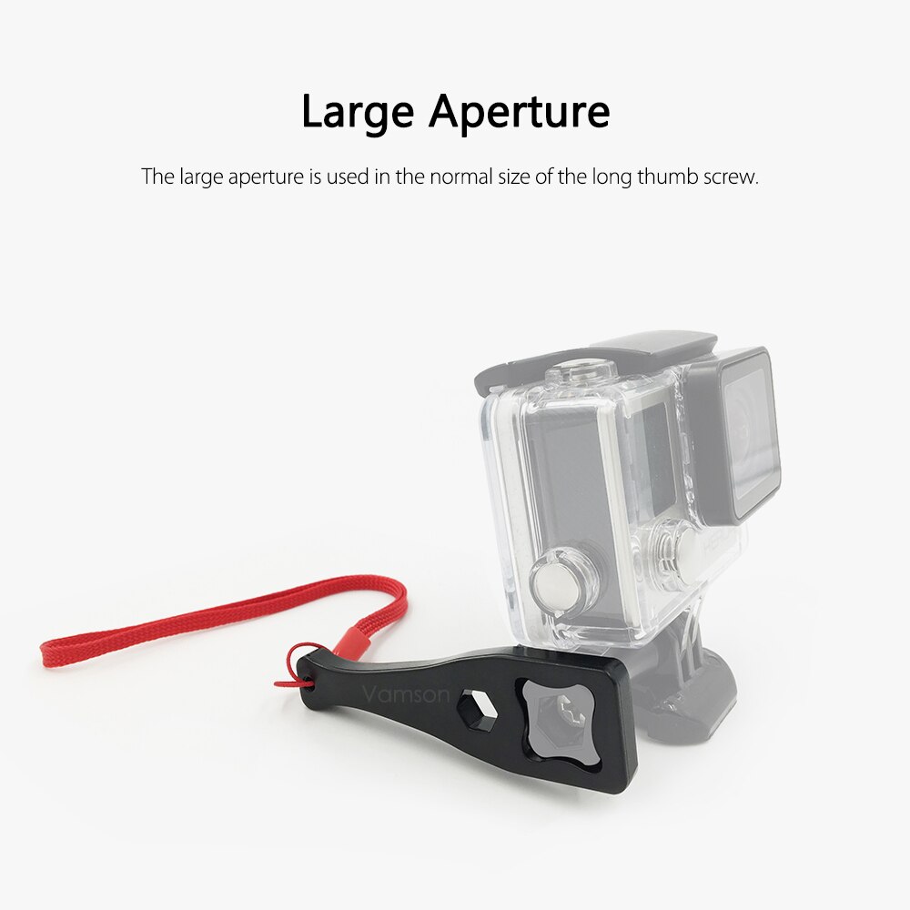 Vamson für GoPro Hero 8 7 6 5 4 Zubehör Ziehen Knob Schraube Mutter Schraube Spanner Werkzeug für Go pro für SJCAM für Yi 4K für Eken