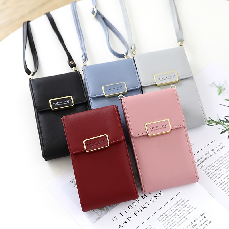 Vrouwen Portemonnees Lederen Tassen Voor Vrouw Schouderriem Tas Mobiele Telefoon Bag Card Houders Clutch Telefoon Portemonnee Handtas Zakken