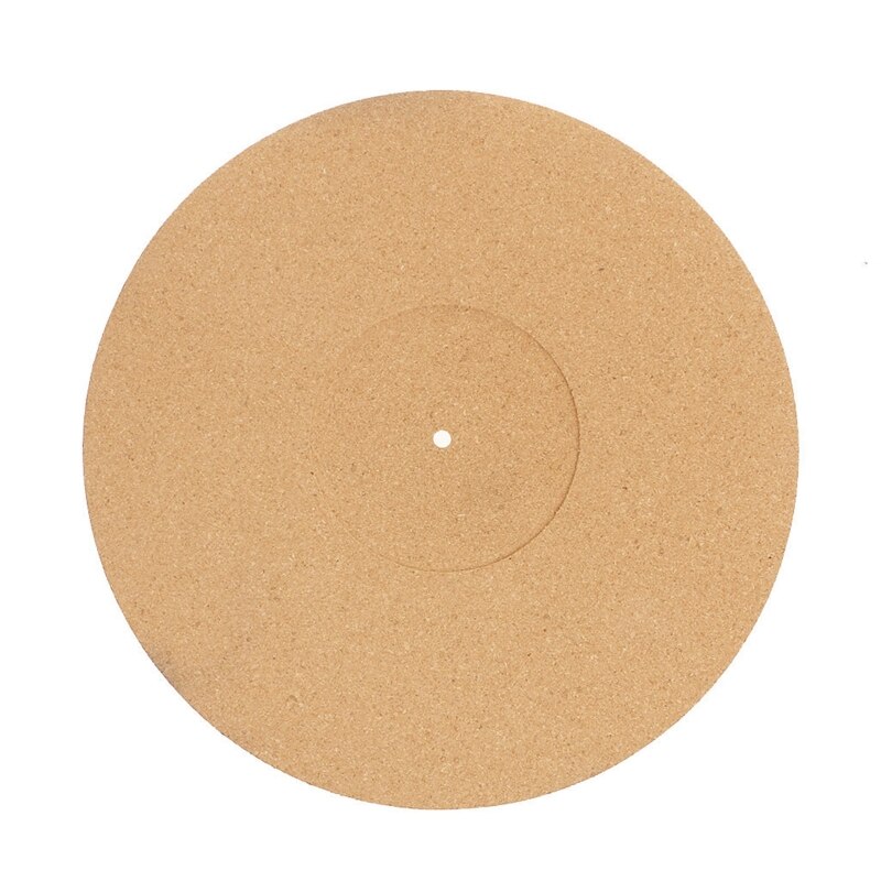 A0KB Cork LP Slip Mat Turntable Platter Mat for 12 inch LP Vinyl Record