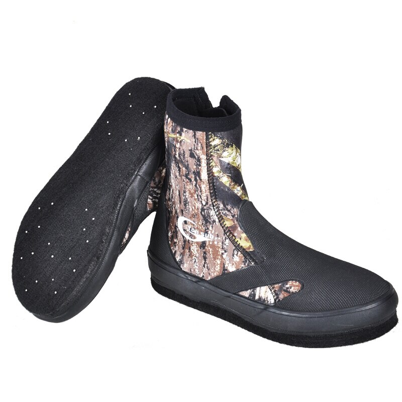 5MM Neopren Tauchen Stiefel Tragen-beständig stromaufwärts Schuhe nicht-Unterhose Angeln Schuhe Tarnung warm Halten Wasser Sport schuhe
