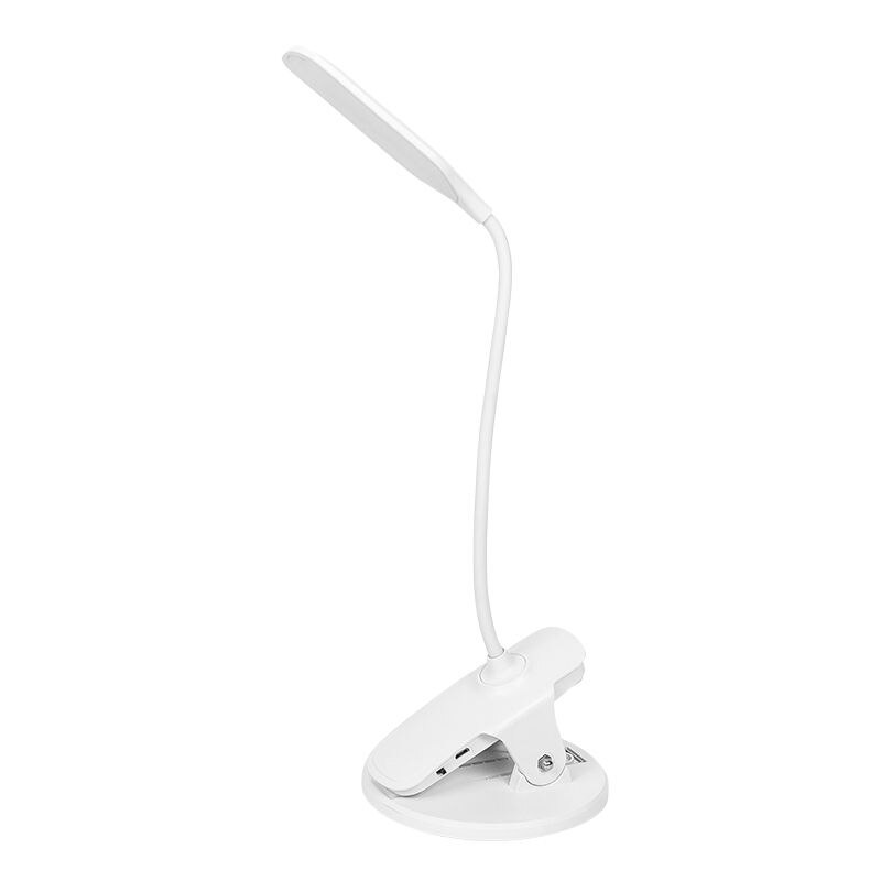 Flexibele USB Oplaadbare LED Opvouwbare Bureaulamp Clip Oogbescherming Lange Levensduur Boek Tafellamp Led Licht 3-Niveau helderheid: Default Title