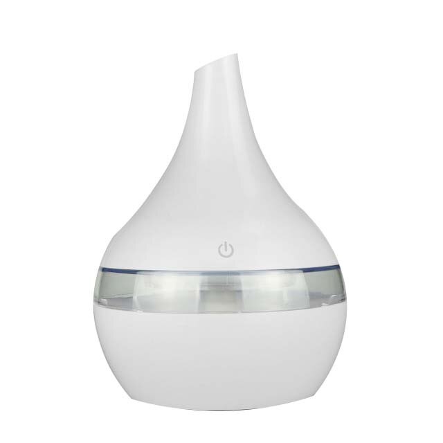 Humidificador eléctrico de aceites esenciales, difusor ultrasónico de grano de madera, minigenerador de niebla con USB, luz LED para: E