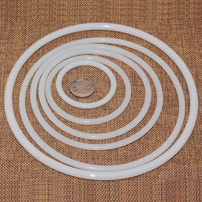 6cm/11cm/16cm/20cm/25cm DIY Dreamcatcher Ring Accessories Plastic Crafts Durable Round White Large Hoops for Dreamcatcher #63