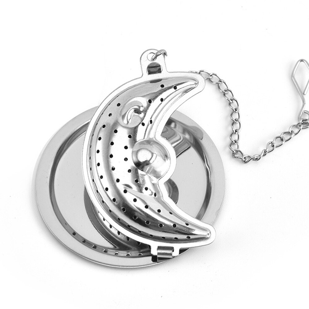 1 Pc Star Moon Tree Shapes Tea Infuser Stainless Steel Reusable Metal Tea Bag Filter Tea Strainer: 10