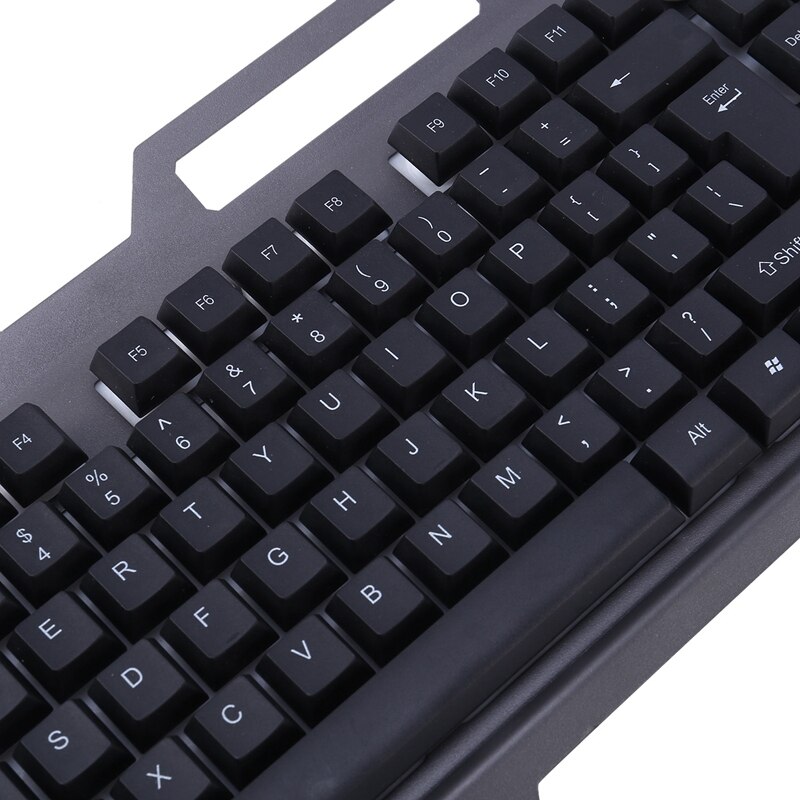 Mechanical Keyboard and Mouse Set, Wired Backlit Gaming Keyboard and Mouse Set, Suitable for Gamers