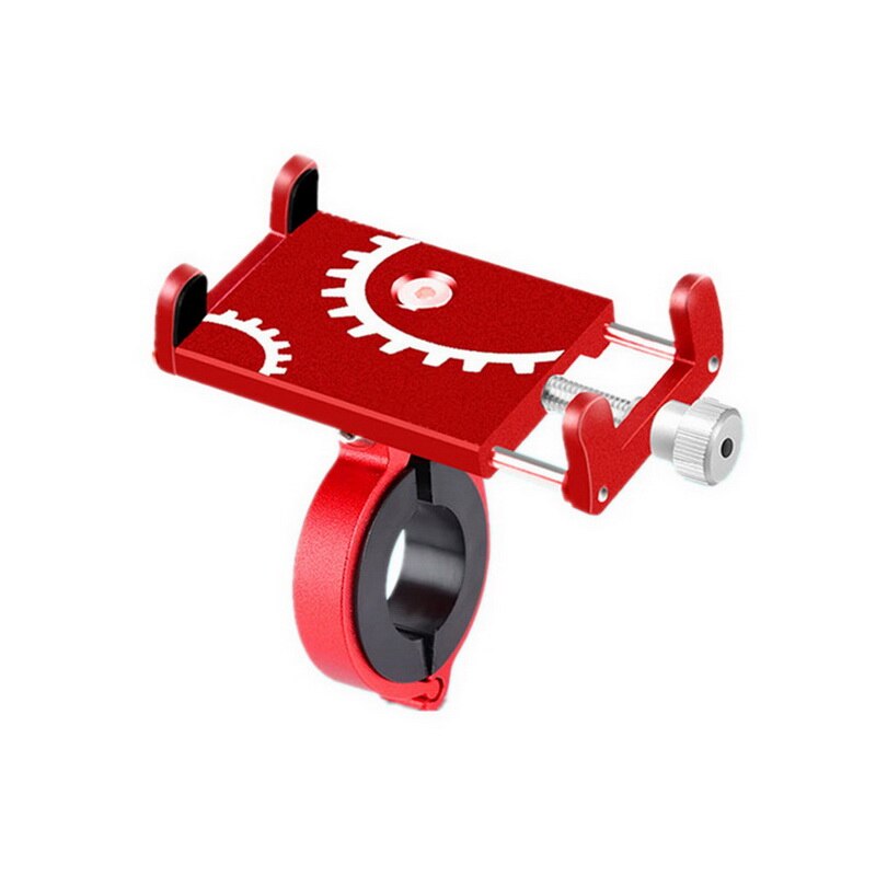 Aluminum Bicycle Phone Holder For Smartphone Outdoor Adjustable Support GPS Bike Phone Stand Mount Bracket Bicycle Accessories: 087 Red