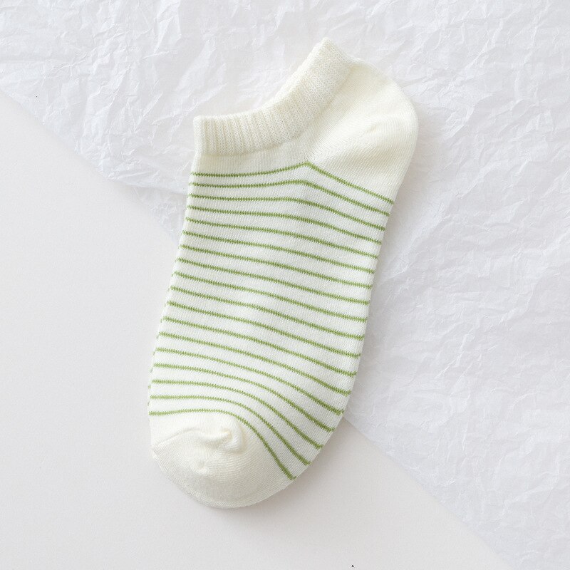 Cute Women Cotton Cartoon Fruit Ankle Socks Summer Japanese Avocado Cute Boat Socks Casual Soft Girls Short Socks: avocado sock E