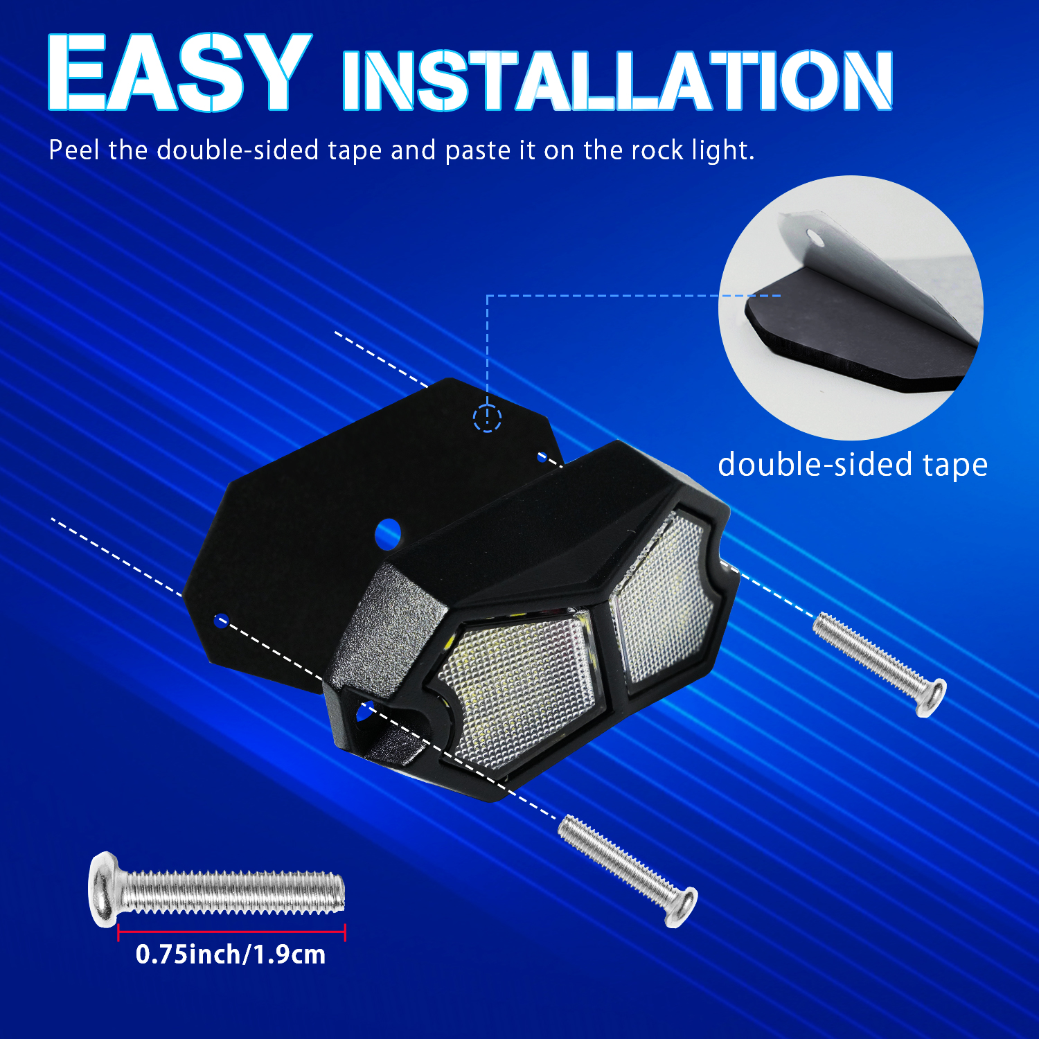 Luz LED de roca para coche y camión, 18 LED, 12V, 24V, furgoneta, camión, RV, luz de ambiente Exterior, lámpara de luz inferior automática, luces de neón Led para debajo del cuerpo