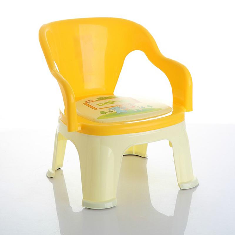 Spisestol barn baby multifunktionel studie stol enkel baby ryglæn skammel møbler plast skolestol: Sæt 4