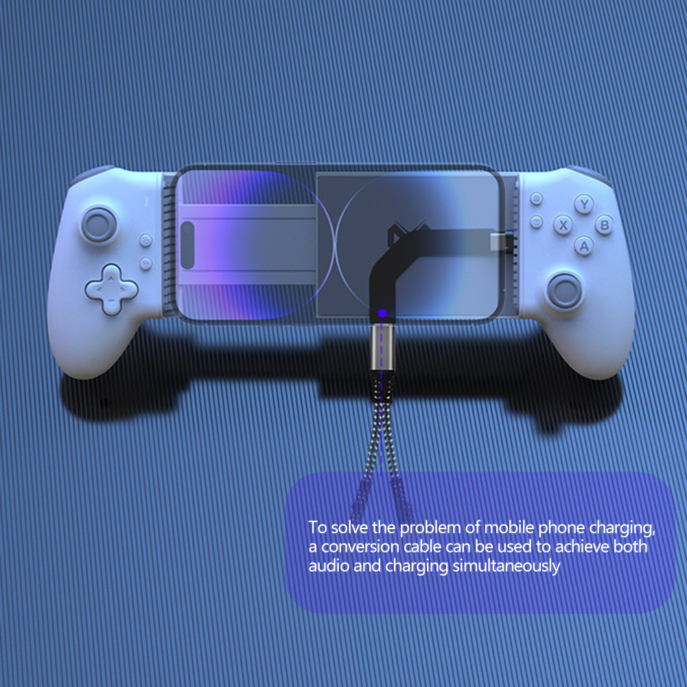 Universele usb-c-connectorconverter, draagbare oplaadpoortadapter, snelladen heeft geen invloed op het gamen (voor usb-c).