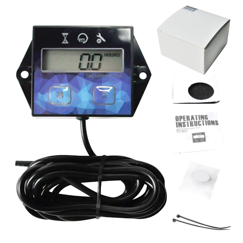 Selvdrevet motor digital vedlikehold turteller timeteller til gressklipper generator dirtbike motorsykkel utenbords marine param