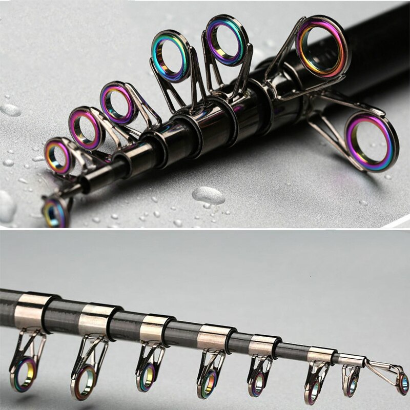 Caña De pescar giratoria Vara De Pesca, caña De pescar De alto carbono En Mer, caña De pescar telescópica Vara, caña telescópica para Pesca De Mar, caña De pescar señuelo