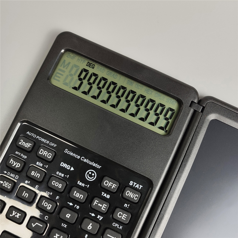 Smart Calculator Opvouwbare Calculator Lcd Schrijfbord 12 Cijfers Display Draagbare Kinderen Business Multifunctionele Draw Pad