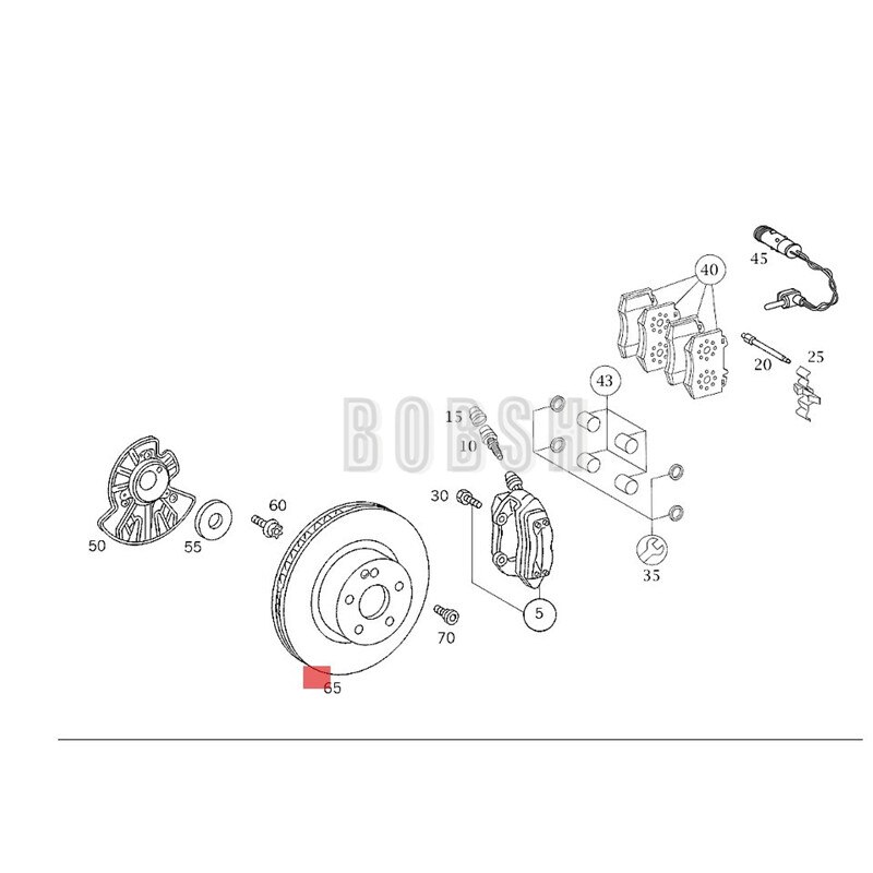 Car Front brake disc mer ced esb enzCL 500 S280 S320 S430 S500 W215 W220 Wheel suspension brake disc Front brake parking pad