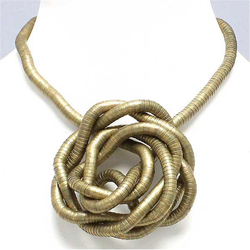 5 mm 90 cm Eisen flexibel gedrehte Schmuck biegsame Schlangenhalskette 12 Farben erhältlich