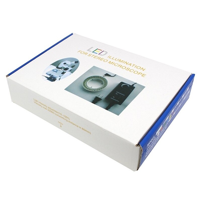 Stereo Microscope Spot Point Light LED Coaxial Light Source Adjustable Illumination Lamp for Industrial Camera Diameter 9 mm