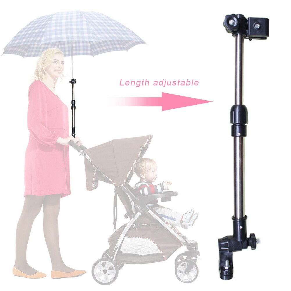 Schroefdraad Duurzaam Aluminium Regenachtige Rijden Mount Fiets Accessoires Kinderwagen Verstelbare Paraplu Houder Met Clip