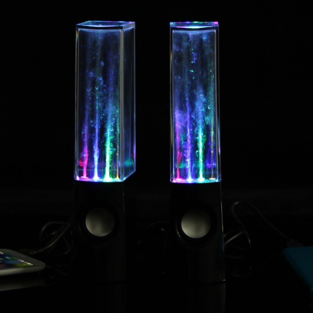 Led Light Dancing Water Speakers Fontein Muziek Voor Desktop Laptop Computer PC USB Stereo Speakers Voor Tablet Telefoon