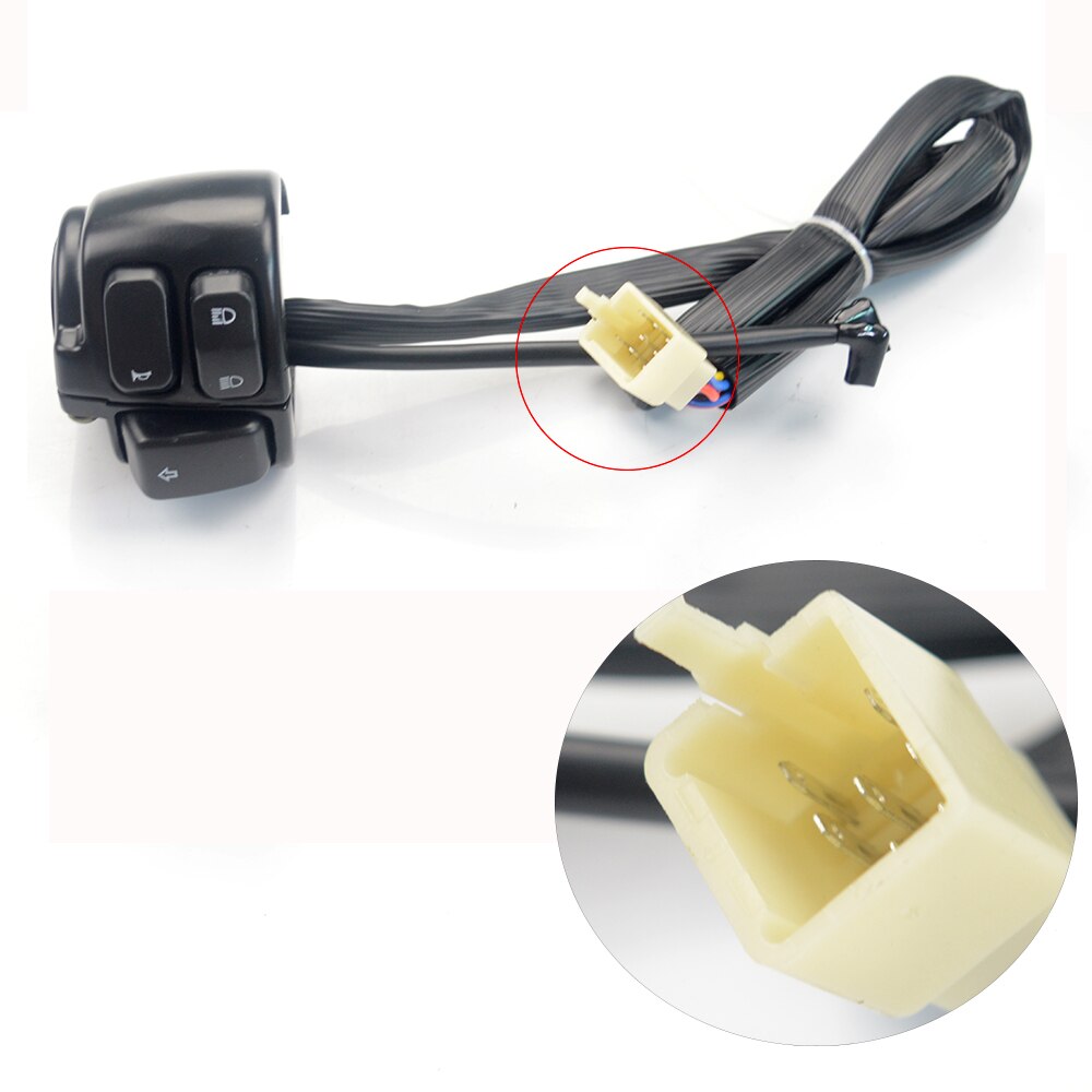 Evomosa-interrupteur à commande de klaxon pour phare de moto HARLEY, SOFTAIL 1 ", 25mm, pour harnais de câblage