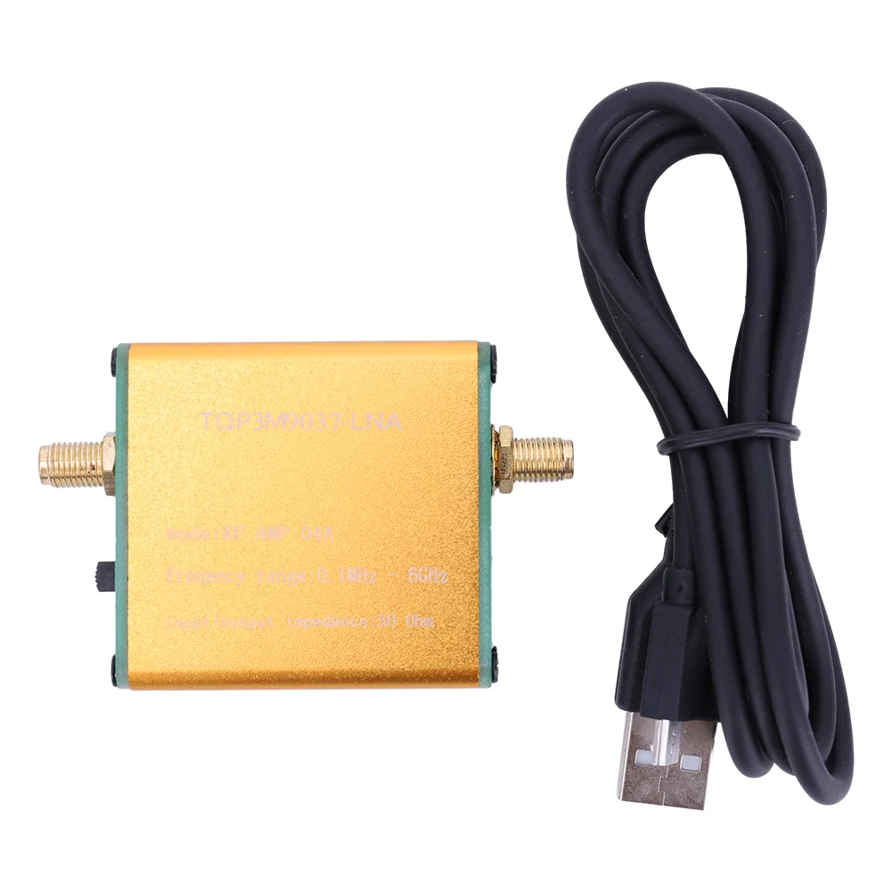 0.1MHz‑6GHz Full Band Low Noise Amplifier 20dB Amplifier Module Wide Frequency Range High Gain LNA RF Power Preamplifier: Orange