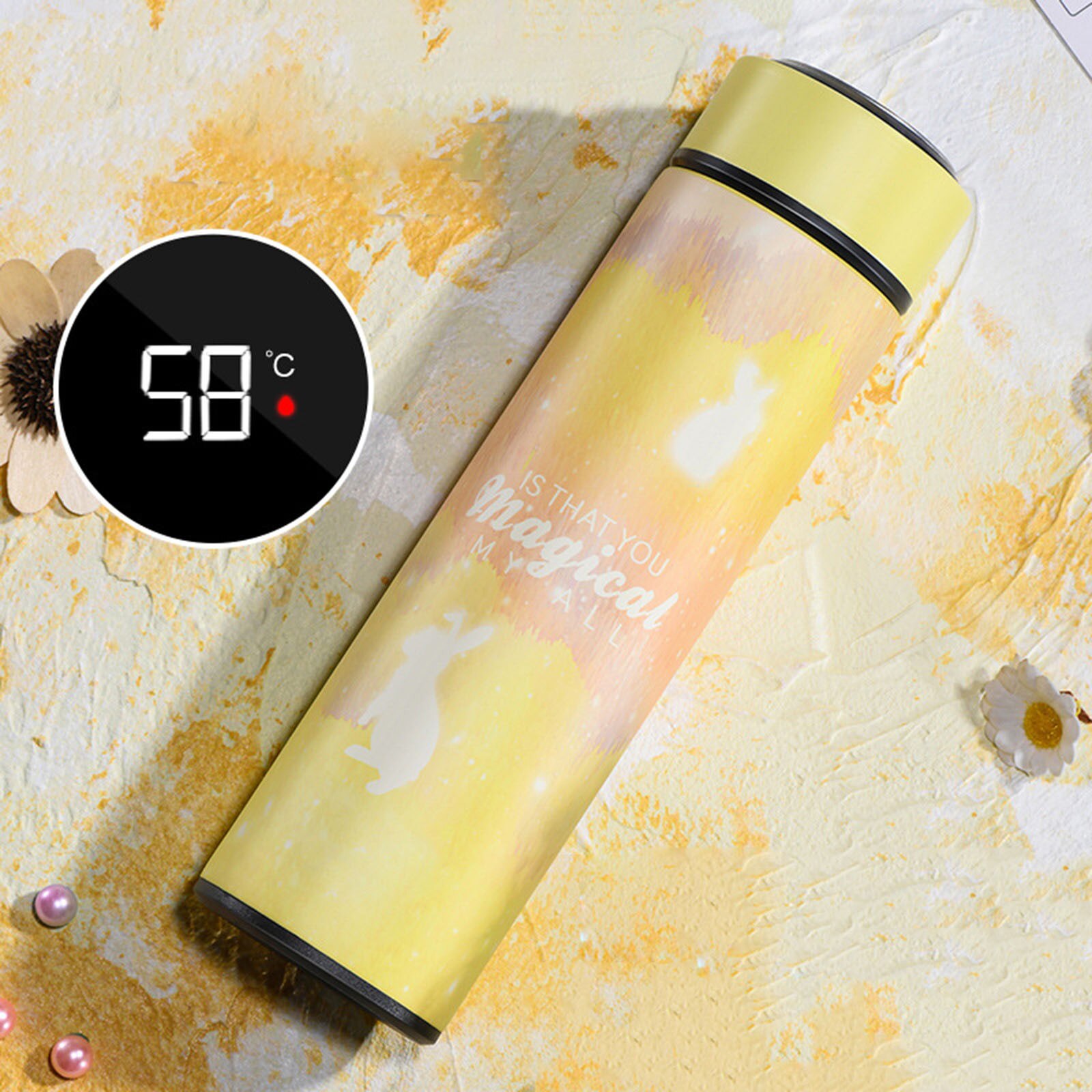 Café chá leite viagem caneca balas copo térmico nova moda dupla parede de aço inoxidável frascos vácuo 500ml presentes thermocup