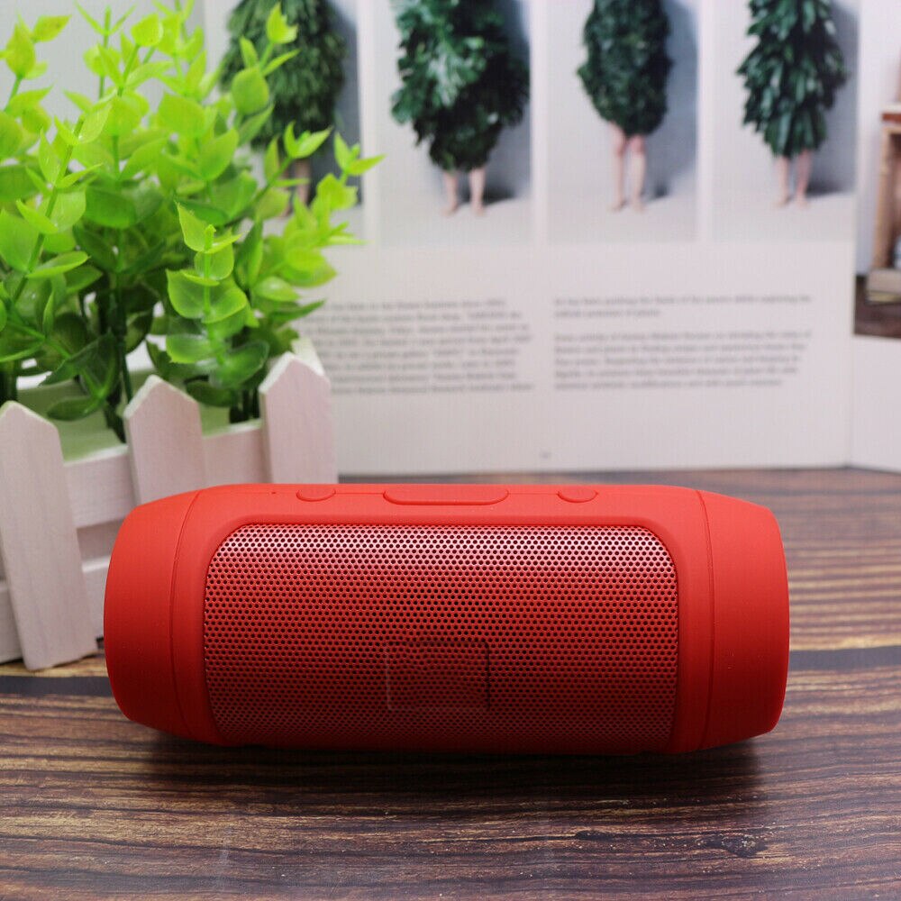 Mini Waterdichte Bluetooth Bass Speaker Draagbare Outdoor Oplaadbare Draadloze Luidsprekers Soundbar Subwoofer Luidspreker Voor Tf Fm: Rood