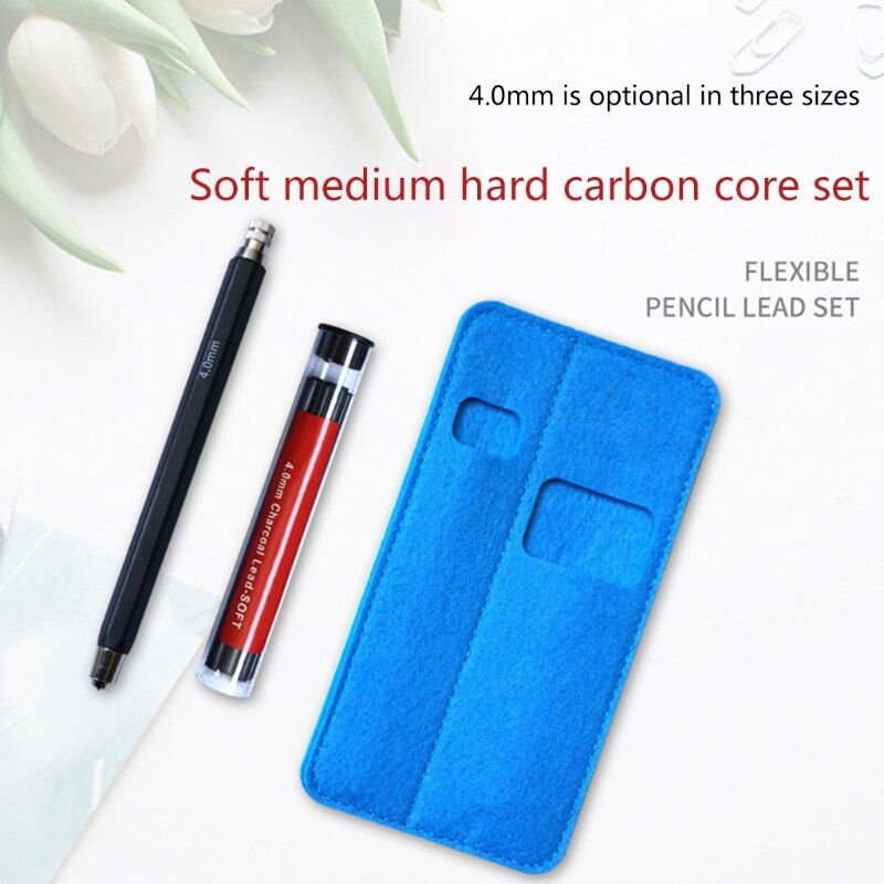 4mm Mechanical Pencil Sketch Drawing Art Pencil Automatic Charcoal Pencils For Students Kids