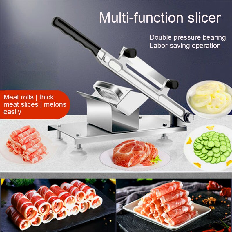 Mutton slicer cut lamb roll machine home cut frozen meat fat beef commercial manual planing meat slicer