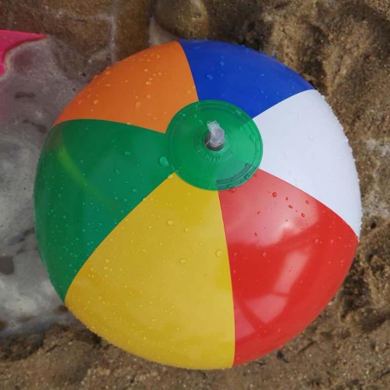 Summer Swimming Toy Environmental protection PVC inflatable six color balls and multiple toys beach ball color random