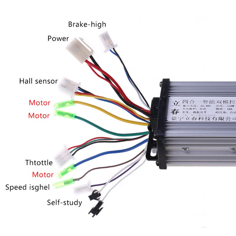 36V/48V 350W Geschwindigkeit Regler Elektrische Fahrrad E-bike E-roller DC Motor Control versorgung Bürstenlosen Motor Speed Controller